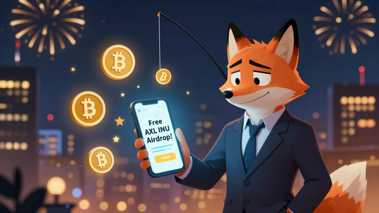 AXL INU New Year's Eve Airdrop: What Really Happened and How to Avoid the Scam