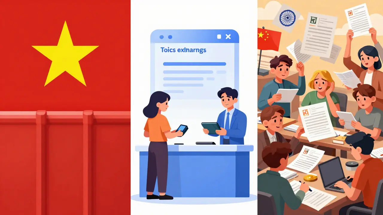 Vietnam's regulated exchange vs China's barrier and India's chaotic market