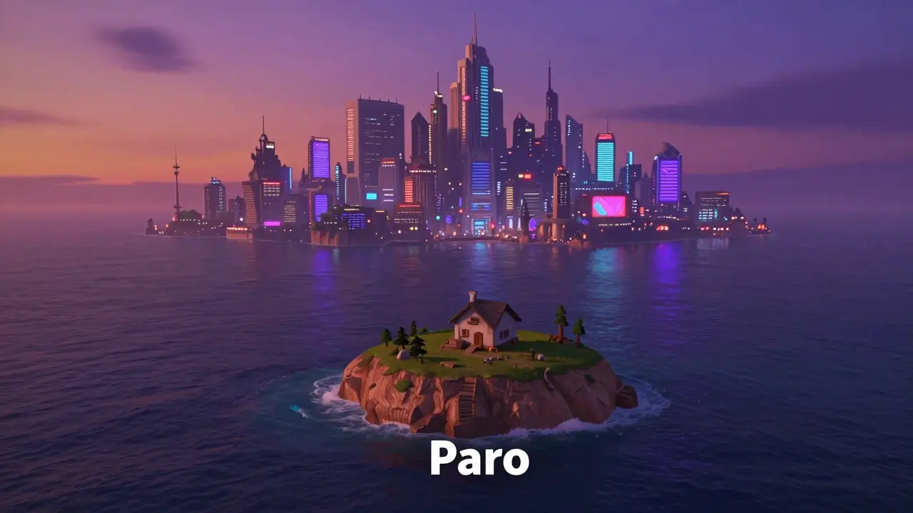 Tiny isolated island vs massive crypto exchange cities