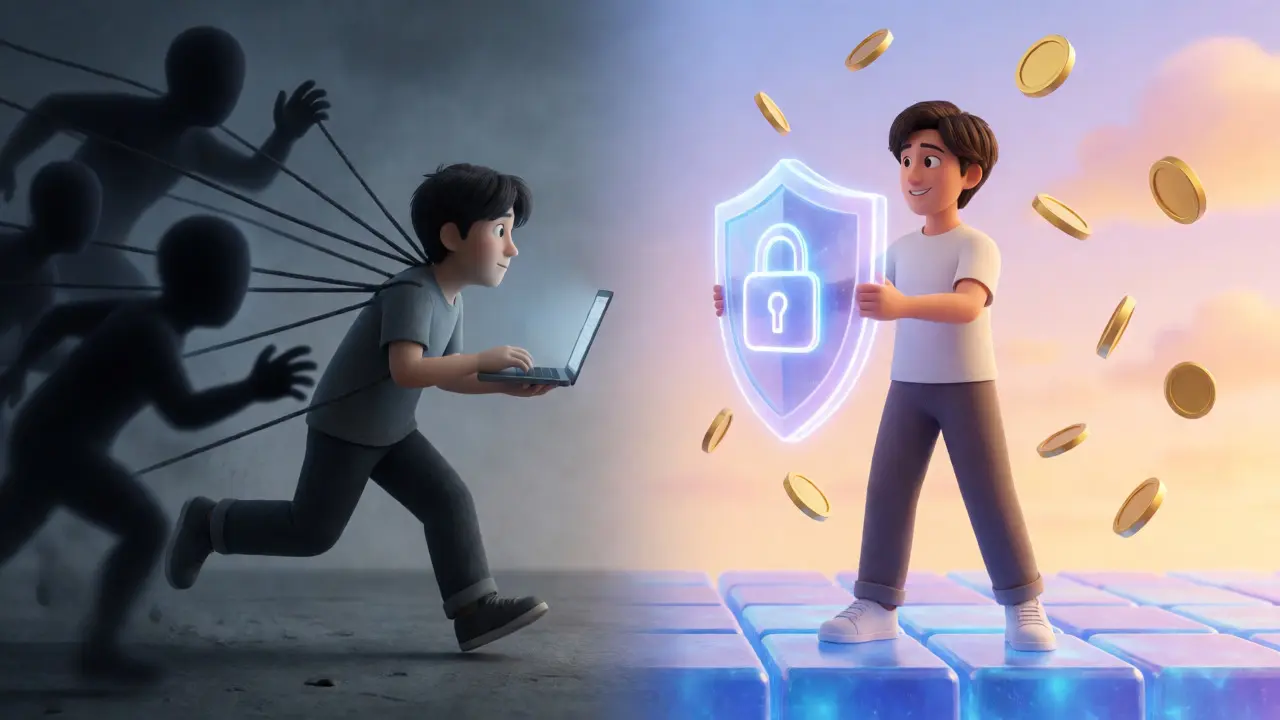 Contrast between old ad tracking and new permission-based data economy